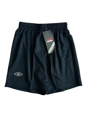 NWT Xara Soccer Shorts Black Youth Medium Unisex Athletic (New in Pack)